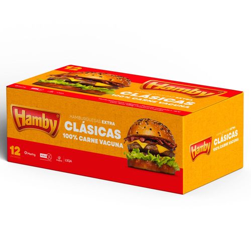 Hamburguesa Hamby 12 un. 1 kg