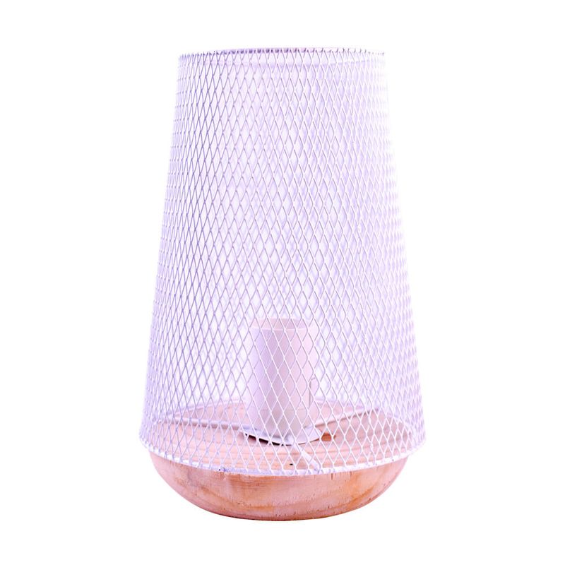 Lampara-de-mesa-con-rejilla-negro-blanco-0