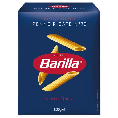 Fideos BARILLA penne rigate N° 73 500 g
