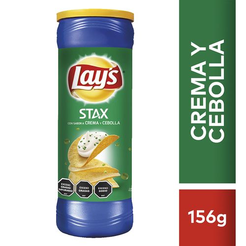 Papas Fritas LAY'S Stax Cebolla Tubo 156 g