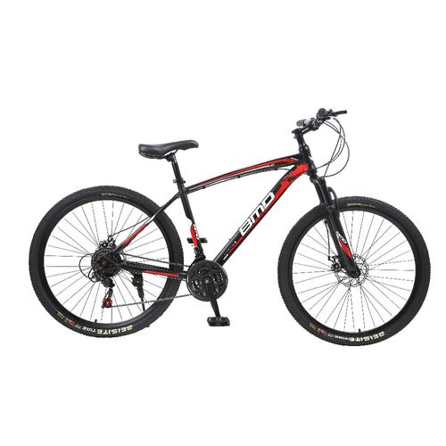 BICICLETA BMD Rodado 26 Acero/21 Velocidades Gris/ Rojo Imp.