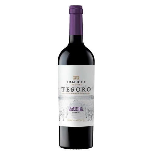 Vino Tinto Cabernet Sauvignon Tesoro 750 ml