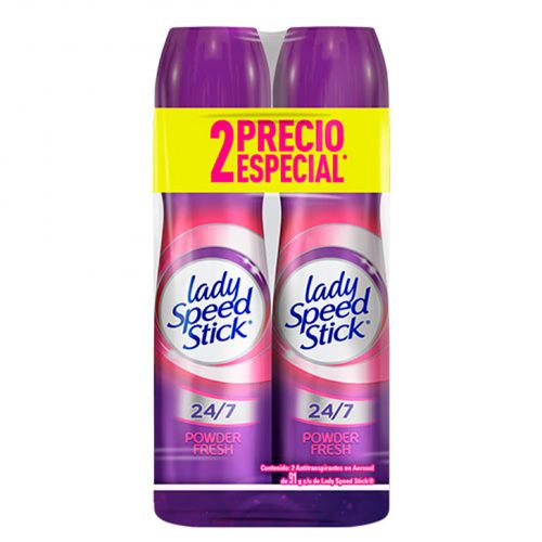 Pack x 2 Desodorante LADY SPEED STICK Powder Fresh