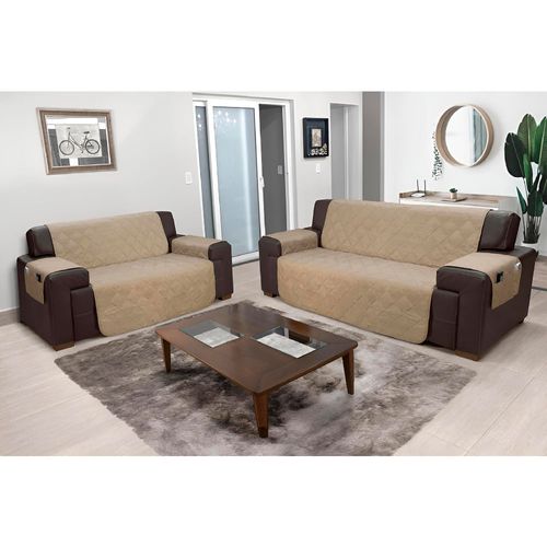 Protector para Sofá con Bolsillos 2 Cuerpos