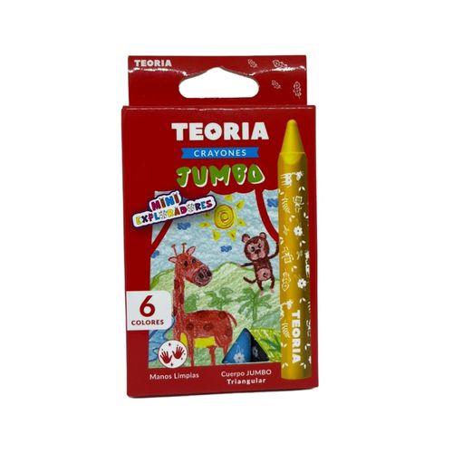 Crayones Jumbo TEORÍA triangulares 6 un.