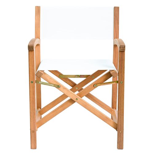 Sillón Director con Posabrazos en Madera Acacia 51x65x83 cm