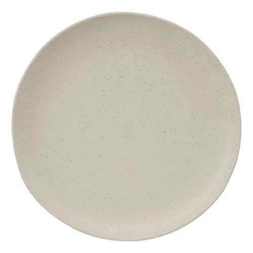 Plato Llano en Melamina color Crema Mate 28 cm