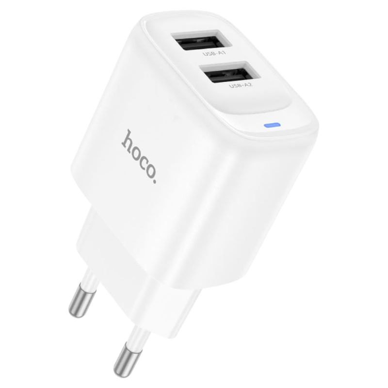 Cargador-HOCO-C141A-2-Usb-21a-Blanco-1