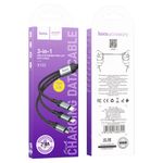 Cable-HOCO-X102-3-en-1-1M-Negro-0