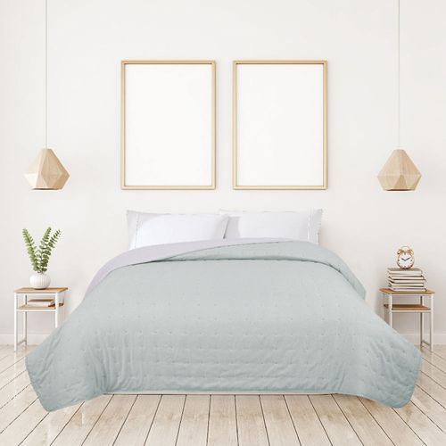 Cubrecama HOME King Size 220x250 cm Microfibra Verde