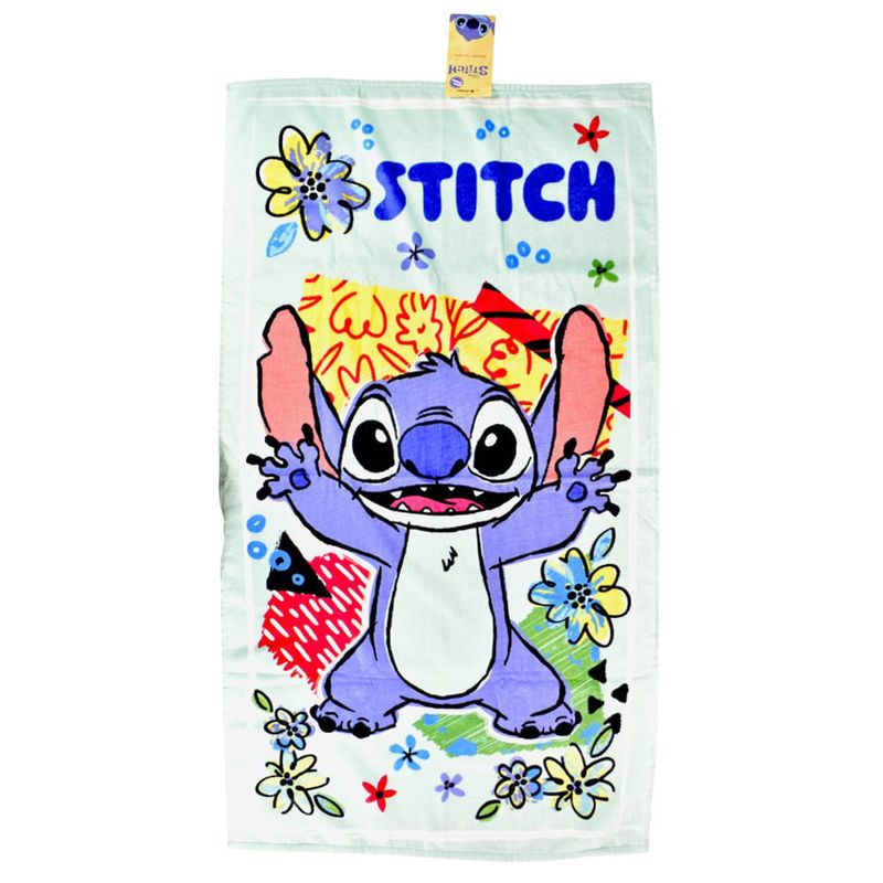 Toalla-Infantil-VELOUR-70x130-cm-Stitch-Menta-0