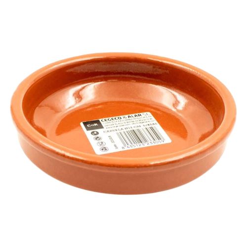 Cazuela redonda sin asas 12 cm cerámica terracota