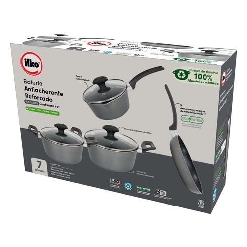 Juego Batería 7 Piezas Everyday Antiadherente