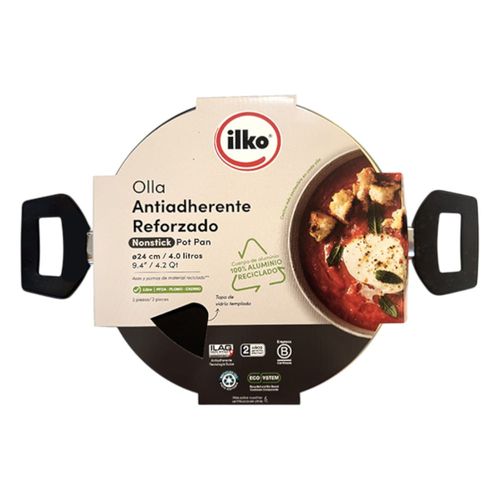 Olla 24 cm Everyday con Tapa Templada Antiadherente