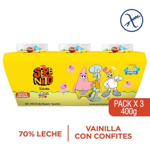 Pack postre SERENITO Rocklets x3 360 g