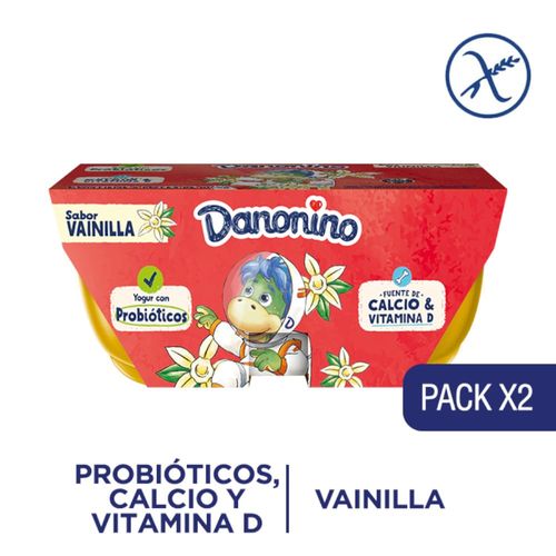 Postre DANONINO Vainilla x 2 un. 161 g
