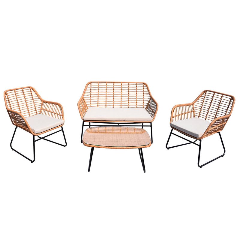 Set-4-piezas-en-Acero-Ratan-con-almohadones-0