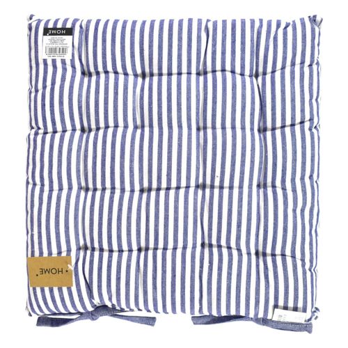 Almohadón para Silla 40 x 40 cm Rayas Azules 18989