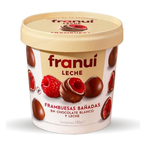 Bombones FRANUÍ Frambuesa chocolate con leche y chocolate blanco 150 g