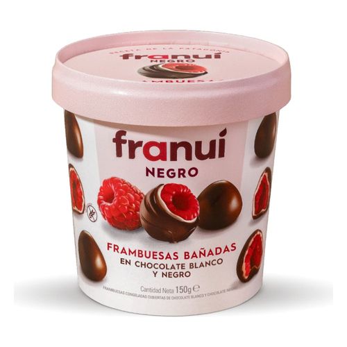 Bombones FRANUÍ frambuesa chocolate amargo y chocolate blanco 150 g