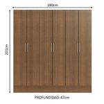 Ropero-VIP-6-Puertas-180x201x47-cm-Rustico-0