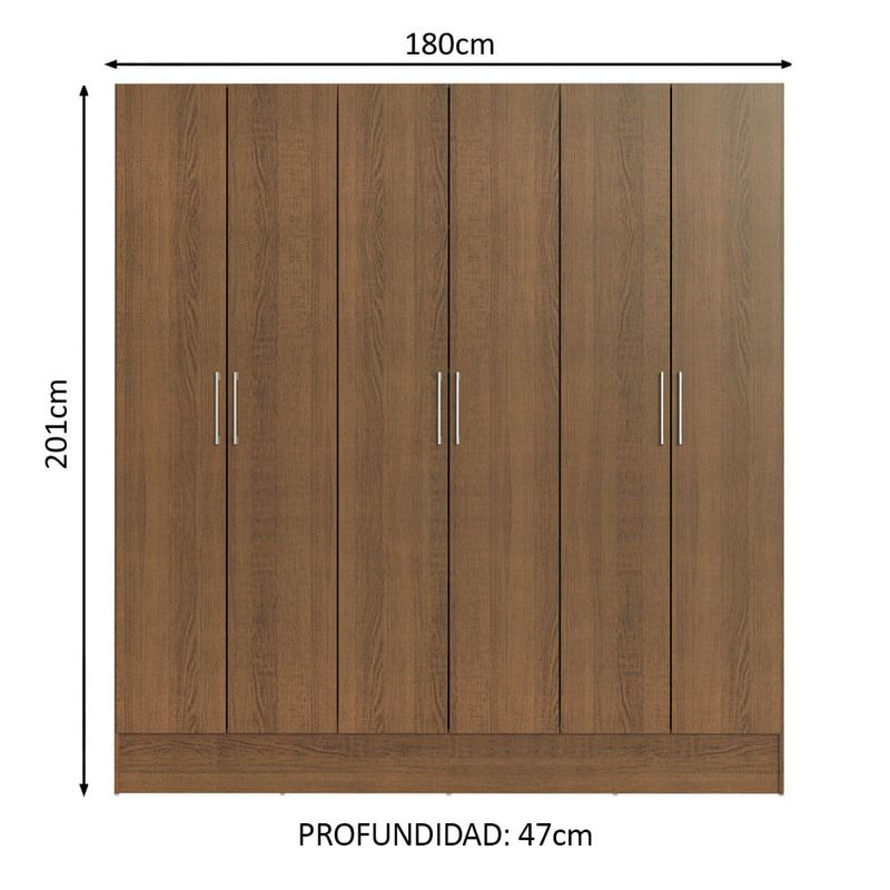 Ropero-VIP-6-Puertas-180x201x47-cm-Rustico-0