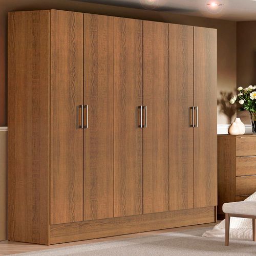 Ropero VIP 6 Puertas 180x201x47 cm Rústico