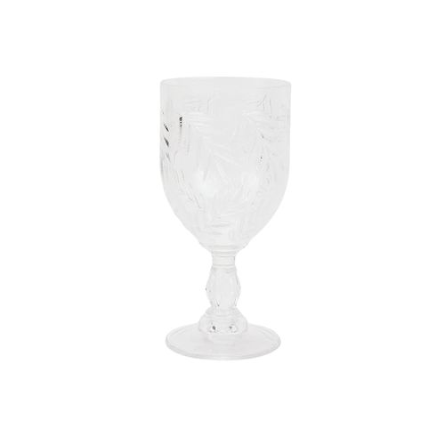 Copa Acrílico Transparente Diseño Hojas 311 ml