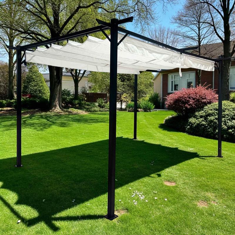 Pergola-con-Techo-Retractil-3x4-m-Natural-0