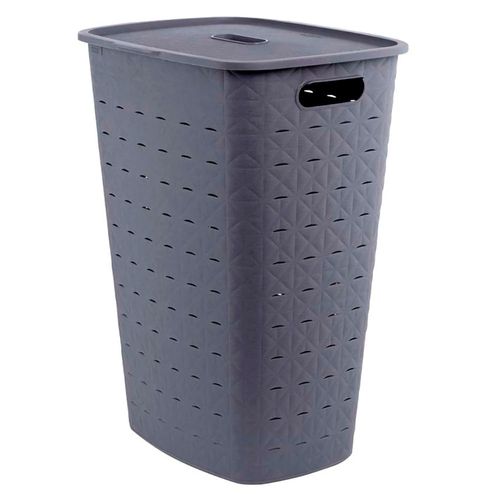 Canasto para Ropa 56 lt gris oscuro