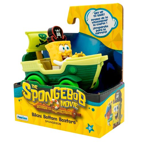 Bob Esponja Figura Auto con Lanzador