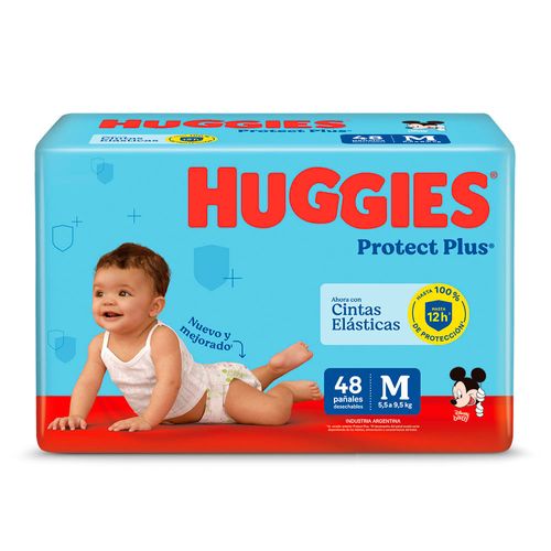 Pañal HUGGIES Prot Plus Jumbo m 48 un.