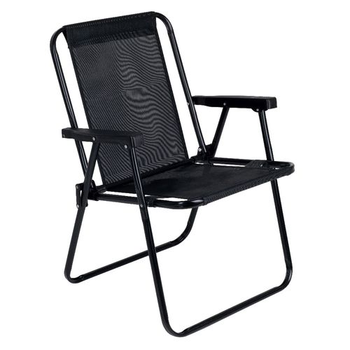 Silla MOR Alta Acero Negra Básica