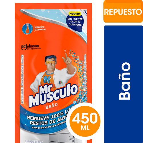 Limpiador de Baño Mr MÚSCULO Líquido Repuesto 450 ml