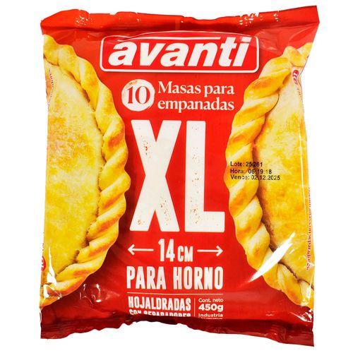 Tapas para Empanadas XL AVANTI x 10 un.