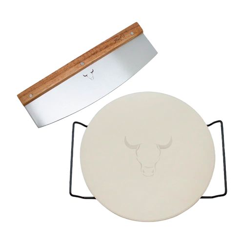 Set Pizza Piedra + Cortador WAYU