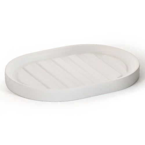 Jabonera para Baño Polyresina Blanco