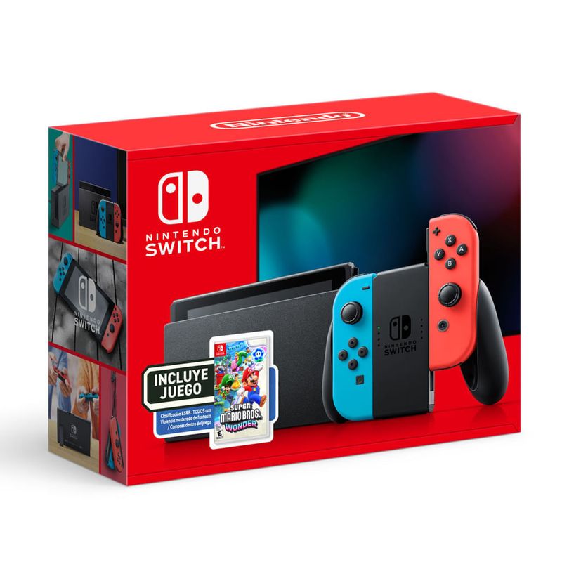 Consola-NINTENDO-Switch-Neon-Rojo-Mario-Wonder-Consola-NINTENDO-Switch-Neon-Rojo-Conswonder-0