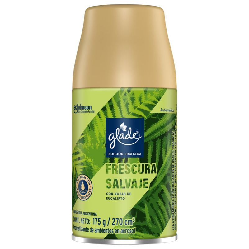Aromatizante-de-Ambientes-GLADE-Automatico-Edicion-Limitada-Frescura-Salvaje-Repuesto-270-ml-1