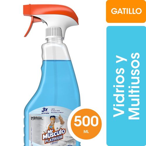 Limpiador Líquido Vidrios y Multiusos Mr Músculo Original Gatillo 500 ml