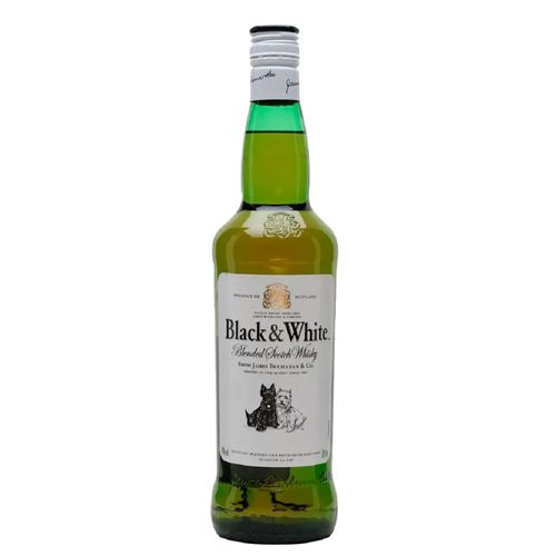 Whisky Escocés BLACK & WHITE 750 ml