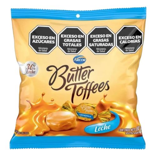 Caramelos de Leche Butter Toffees ARCOR 80 g