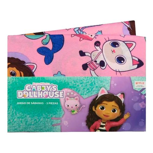 Juego de Sábanas 1 Plaza en Microfibra Gabby