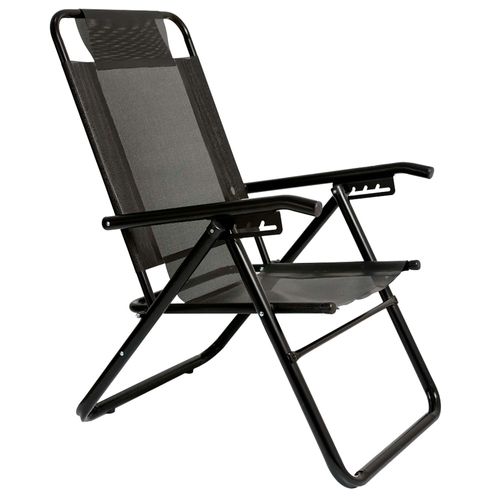 Reposera de Playa Cobre/Black en Aluminio Asiento Alto